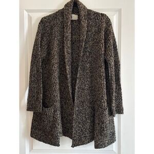 Habitat Wool Blend Speckled Open Front Cardigan Sweater Size S